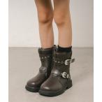 ショッピングエンジニアブーツ ブーツ ベルトデザインエンジニアブーツ キッズ 子供 女の子