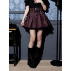ショッピングチェックアップ スカート クロスチェーンレースアップスカパン