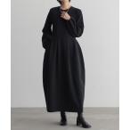 ワンピース 「低身長/高身長向けサイズ有」サマ見えコクーンワンピース「サスティナブル」