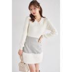 ショッピングスカート スカート 「ZOZO限定」インナーパンツ付き裾ファーパール装飾ミニスカート