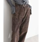 ショッピングスノー パンツ エンブロイダリー スノーウォシュ コール天パンツ レディース