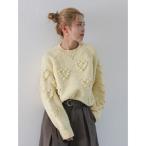 ニット セーター 「WEB限定」ハートデザインクルーネックニット レディース