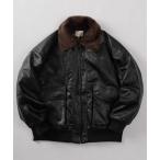 ショッピングレザー ブルゾン アウター 「81」ヴィンテージライク 襟ファー フェイクレザー フライト ブルゾン/アメカジ メンズ レディース