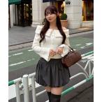 ショッピングアンドミー カーディガン フェイクファー衿付カーディガン レディース