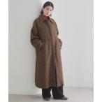 ステンカラーコート コート ヘリンボーン ステンカラーコート レディース