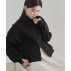 ブルゾン アウター 裏起毛ダブルジップ ハイネックブルゾン レディース