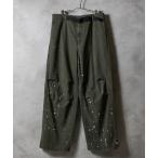  брюки HAND PAINTED VINTAGE STONE WASH BELTED WIDE PANTS / рука краска Vintage wosi