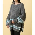 ショッピングマタニティ マタニティ 「産前・産後対応」マタニティ／ケーブルフリンジニット　593768