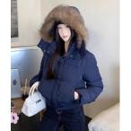  пуховик пуховик Y2K капот с мехом с хлопком Short пуховик женский мужской 