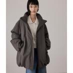 ショッピングサステナブル商品 ダウンコート ダウンジャケット 「サステナブル」ウールMIXミドルダウン/撥水 レディース