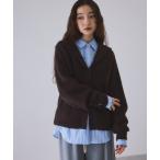 ショッピングボレロ カーディガン イタリアンウールフーディーカーディガン レディース
