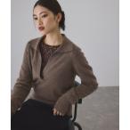 ニット セーター カシミヤポロニット レディース