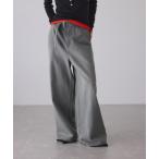 ジーンズ デニム デニムパンツ ペインターワイドパンツ レディース