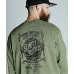 「schott」 長袖Tシャツ L オリーブ メンズ