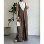 「DouDou」 オーバーオール FREE モカ レディース