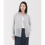 「無印良品」 長袖シャツ M ホワイト レディース