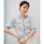 「NOELA」 半袖ニット フリー グレ