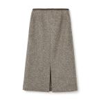 スカート スライバーダイヤゴナル フロントスリットスカート