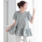 [Fit more] короткий рукав туника FREE голубой женский 