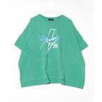 「GOOD ROCK SPEED」 半袖Tシャツ ONE SIZE グリーン レディース