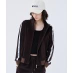 コート アウター ベロア トラックジャケット レディース