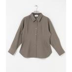 ブラウス シャツ new basic　WOOL TWILL SHAPE SHIRTS レディース