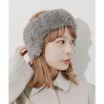 ヘアバンド ファーフラップヘアバンド