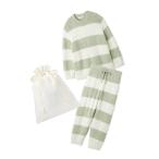 パジャマ 「ラッピング済み」「HOMME」ジェラート2ボーダープルオーバー＆ロングパンツセット メンズ