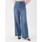 ジーンズ デニム デニムパンツ パッチポケットデザインシガレットデニムパンツ レディース