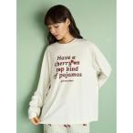 パジャマ ルームウェア 「UNISEX」チェリー柄ワンポイントロンT レディース