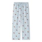 パジャマ ルームウェア 「UNISEX」チェリー柄ロングパンツ レディース