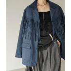 コート アウター フリンジオーバージャケット chw25a121 レディース メンズ