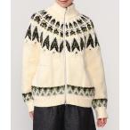 カーディガン COOHEM | 「別注」ノルディック ニットブルゾン WOMEN レディース