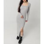 ワンピース ドットボタンスリット