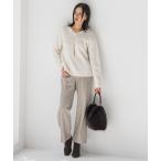 パンツ 両面起毛ワイドパンツ「洗える/セットアップ対応」 レディース