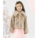 テーラードジャケット アウター ファーショートジャケット キッズ 子供服 女の子