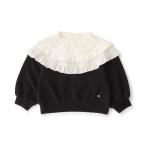 ショッピングセラフ トレーナー  「ジュニア対応」襟フリルトレーナー キッズ 子供服 女の子