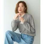 ニット セーター 2wayフリルクルーネックニット レディース