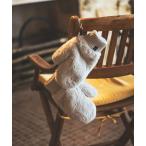 手袋 オリジナルフェイクファーボアストラップ付きミトン レディース