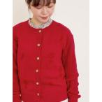 カーディガン 刺繍カーディガン レディース