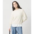 ニット セーター フラワー スパンコール クルーネック ニット レディース