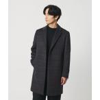 チェスターコート コート 120 メルトン チェック チェスターコート メンズ