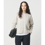 ショッピングARROWS ニット セーター ミックス カラー ケーブル プルオーバー ニット レディース