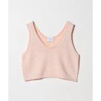 ニット セーター フラワー スパンコール ベスト レディース