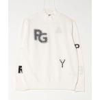 tシャツ 12G部分ジャガードカシミヤタッチコットンハイネックニットプルオーバー レディース