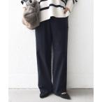 パンツ 「手洗い可能」両面起毛 ポケット デザイン ドロスト パンツ レディース