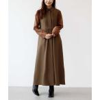 ショッピングマキシ ワンピース シアースリーブピンタックワンピース