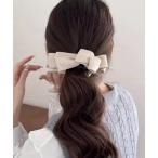 ヘアクリップ 「 ammy. / エイミードット 」 ムード スエード リボン バナナクリップ