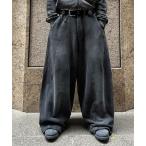  тренировочный брюки джерси FADEPROCESSING THERMAL DOCKING DAMAGE BAGGY SWEAT PANTS|fe-do.