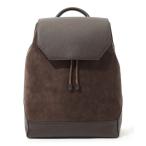 ショッピングスウェード デイバック リュック TOMORROWLAND シュリンクレザー×スウェードコンビ バックパック メンズ